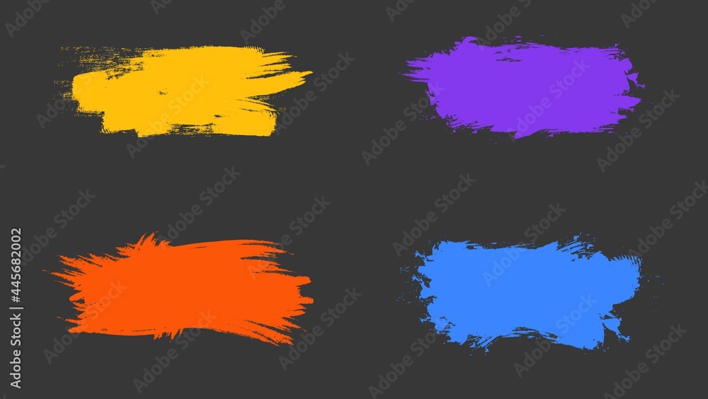 Set Of Colorful Grunge Texture Frame Banner Set Of Colorful Grunge Texture Frame Banner
