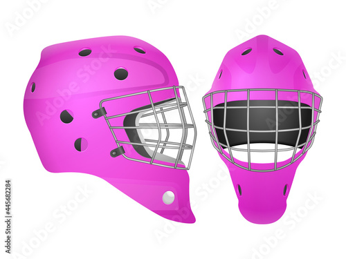 Hockey goalie mask set