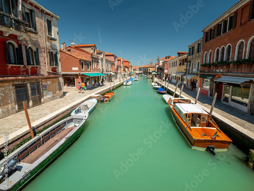 Murano Venice City Shape with the water canal and the colored house facades © Wolfgang Hauke