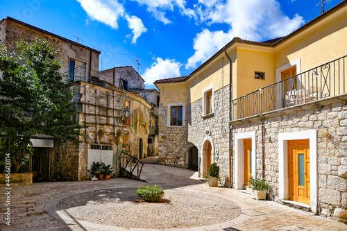 A street in Torrecuso, an old town in the province of Benevento, Italy