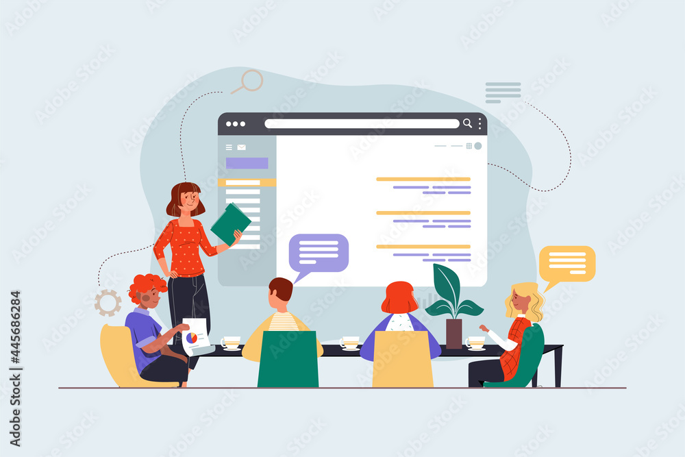 Business conference room with people managers working team Business conference room with people managers working team