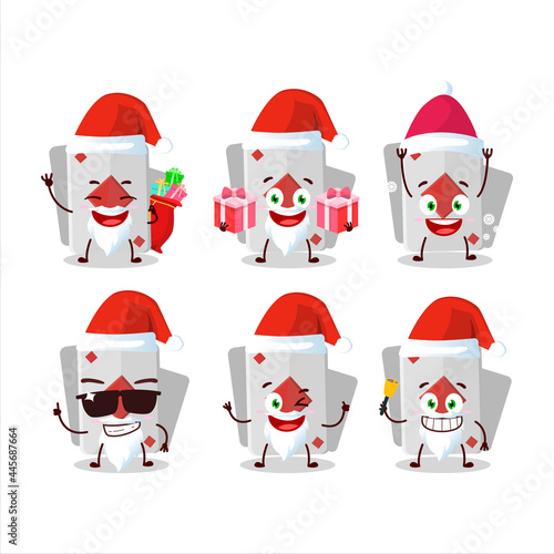Santa Claus emoticons with remi card diamond cartoon character