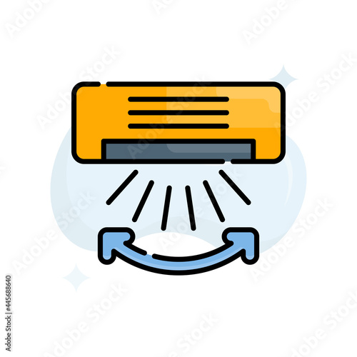 Swing vector Outline filled icon style illustration. EPS 10 file