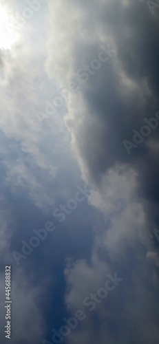 Fototapeta Naklejka Na Ścianę i Meble -  Sky with full of dark rainy clouds on a monsoon afternoon stock photo