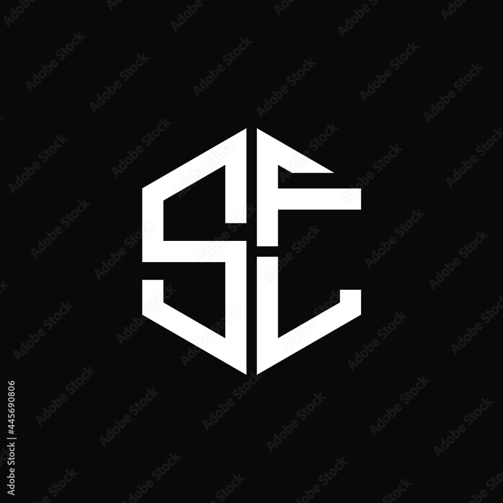 SFL logo SFL icon SFL vector SFL monogram SFL letter SFL minimalist SFL triangle SFL hexagon Circle Unique modern flat abstract logo design 