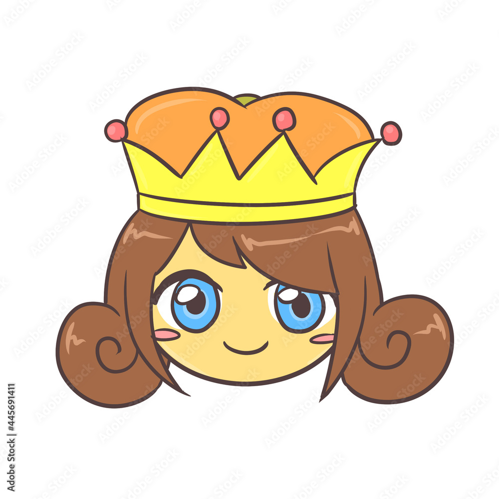 An image of a queen representing Q in English