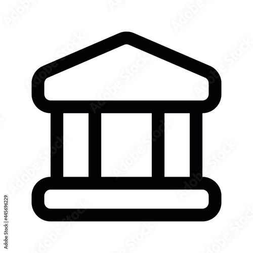 Wallpaper Mural Illustration vector graphic icon of bank icon. Line style icon. Vector illustration isolated on white background. Perfect for website or application design. Torontodigital.ca