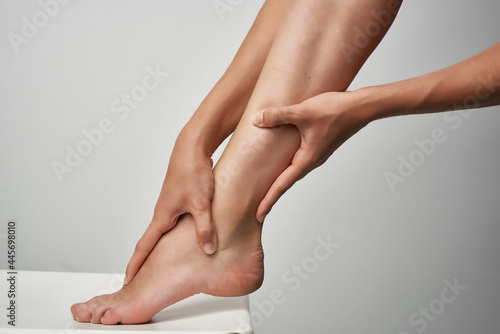 foot massage health problems treatment close-up