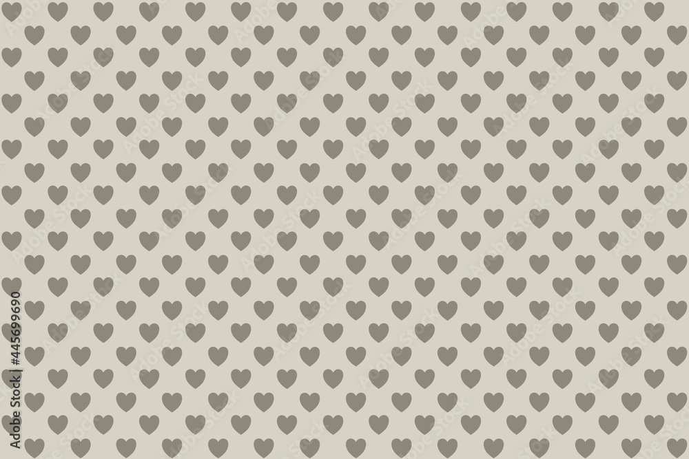 Seamless heart pattern beige background 