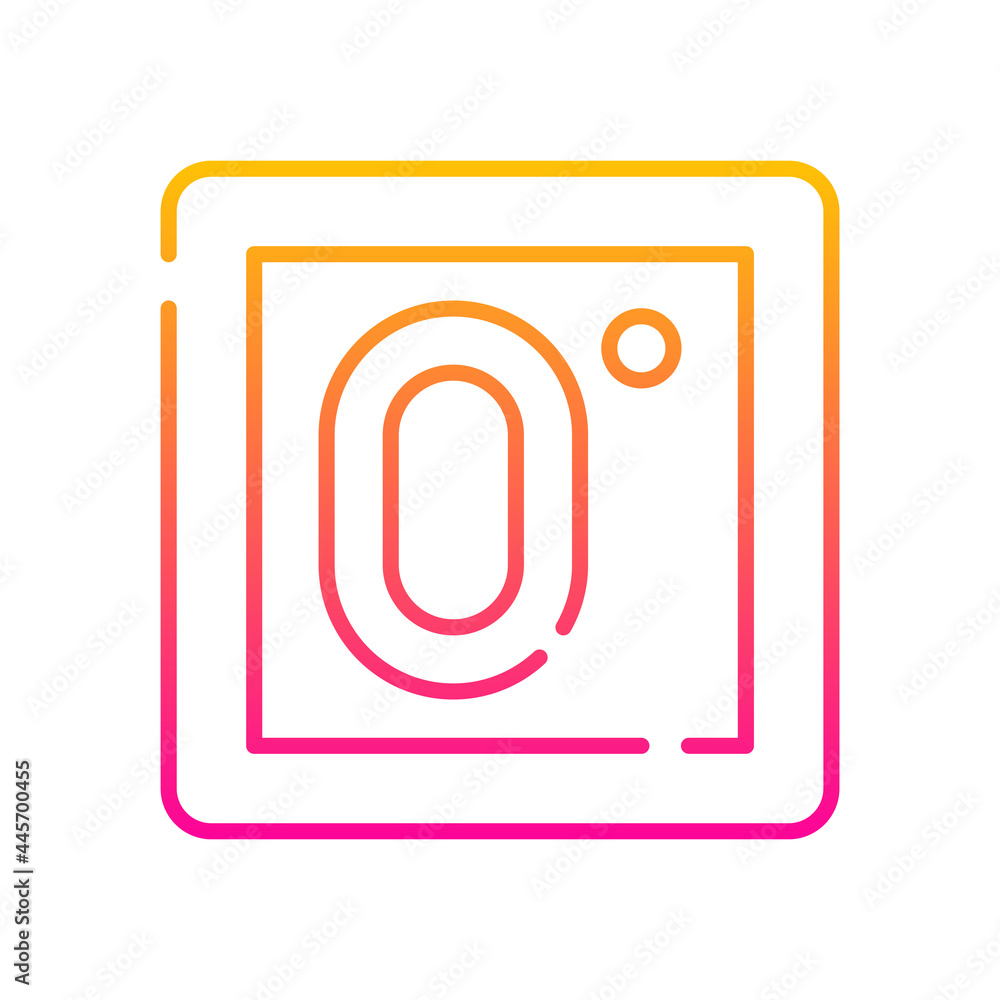 Zero point vector gradient icon style illustration. EPS 10 file Zero point vector gradient icon style illustration. EPS 10 file