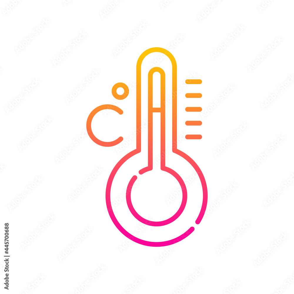 Centigrade vector gradient icon style illustration. EPS 10 file Centigrade vector gradient icon style illustration. EPS 10 file