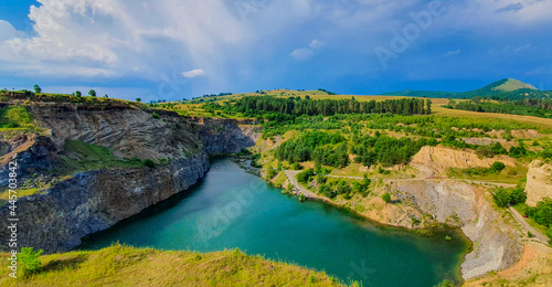 The emerald lake from Racos - Romania