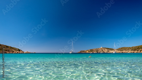 Turredda beach, Sardinia, in a summer day