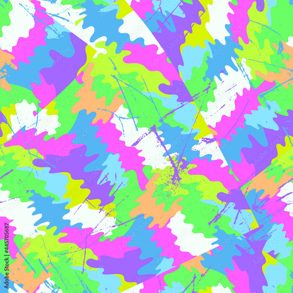 Seamless abstract artwork with funny wave camouflage pattern Seamless abstract artwork with funny wave camouflage pattern