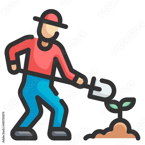 cultivation line icon