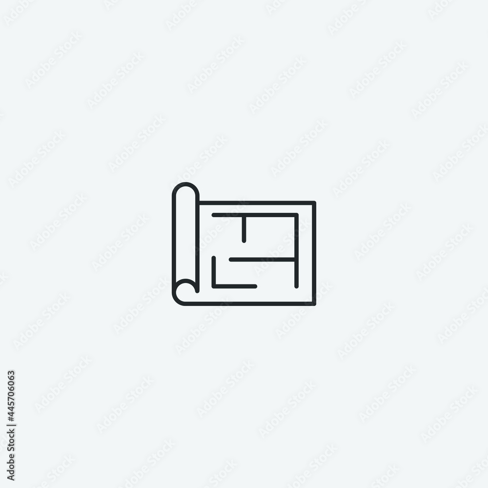 Industrial vector icon illustration sign Industrial vector icon illustration sign