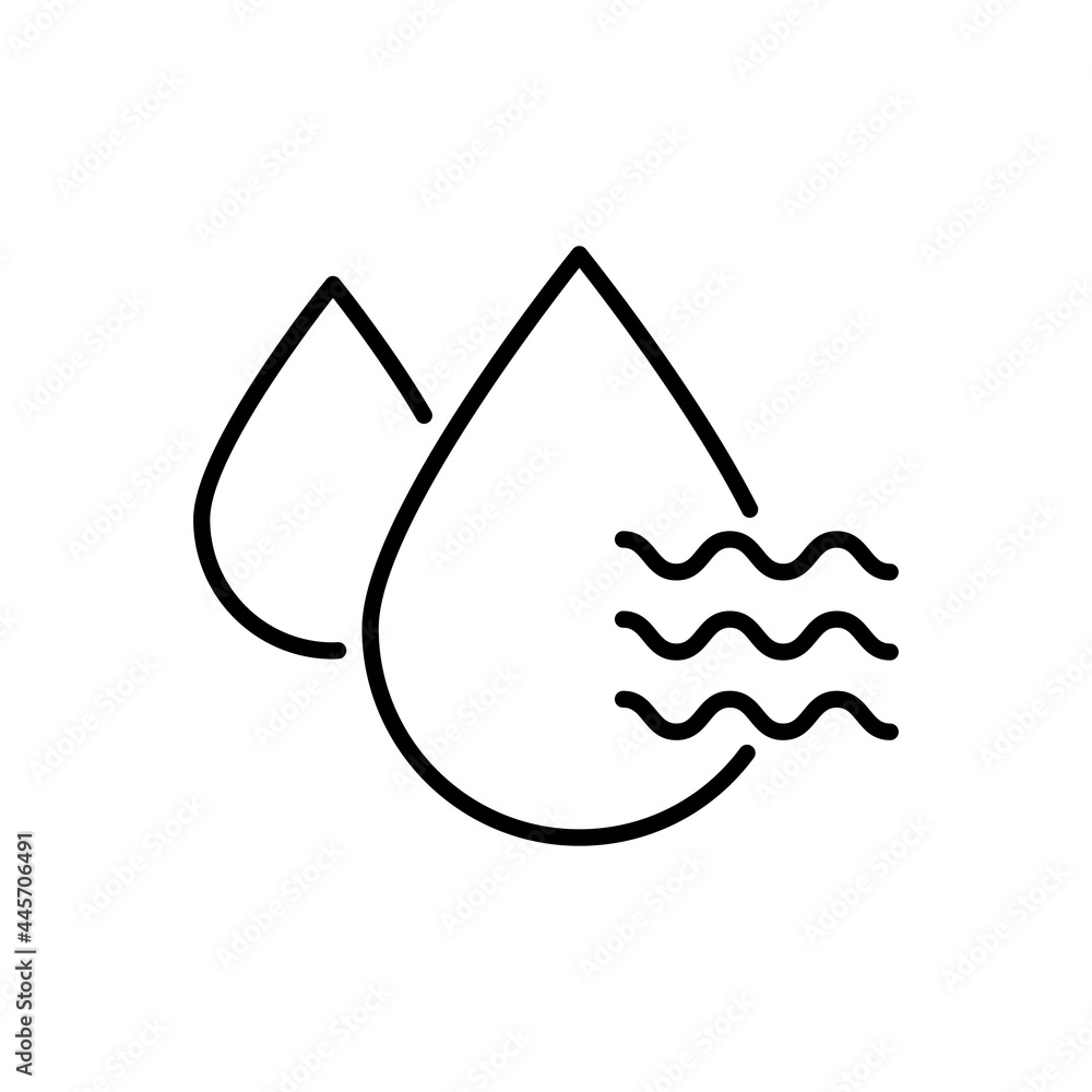 Dry vector outline icon style illustration. EPS 10 file Dry vector outline icon style illustration. EPS 10 file