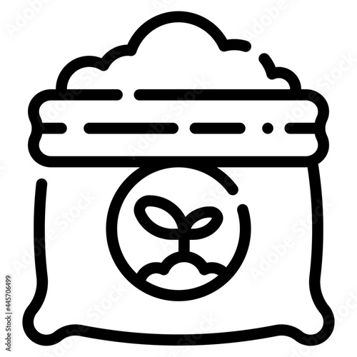 fertilizer line icon