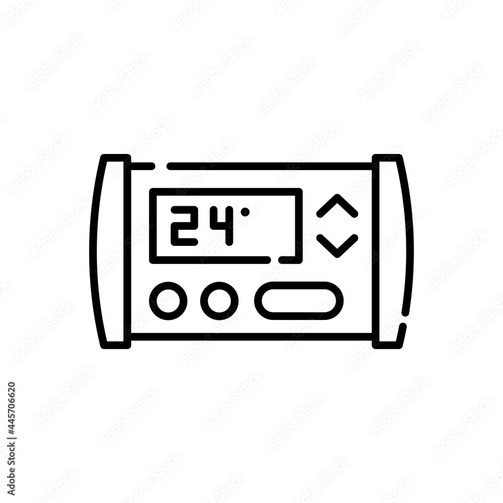 Panel vector outline icon style illustration. EPS 10 file