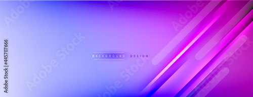 Abstract background - lines composition created with lights and shadows. Technology or business digital template. Trendy simple fluid color gradient abstract background with dynamic