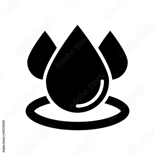 Air Conditioning water vector solid icon style illustration. EPS 10 file