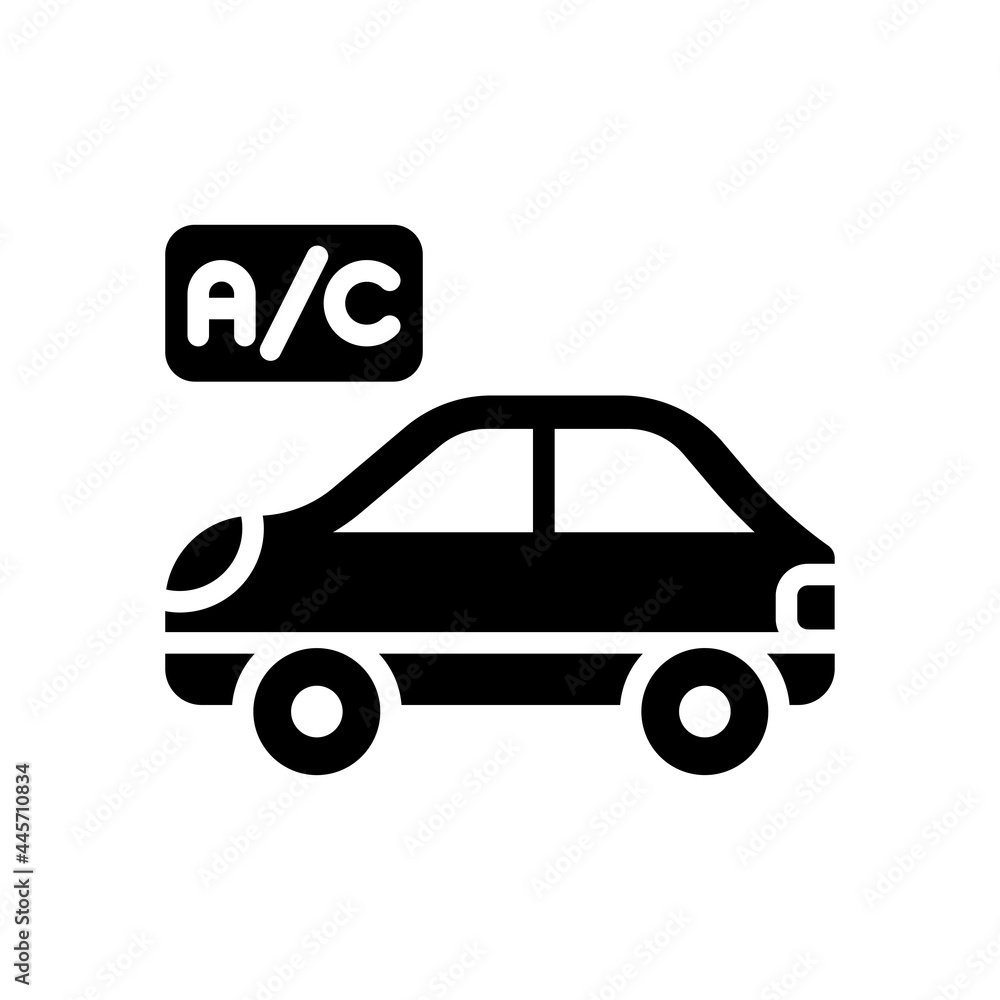 Car air Conditioner vector solid icon style illustration. EPS 10 file Car air Conditioner vector solid icon style illustration. EPS 10 file
