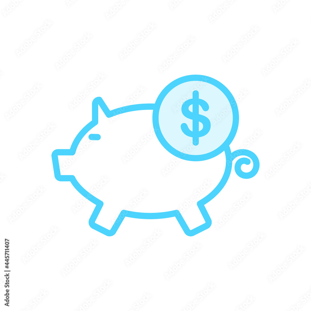 Illustration Vector Graphic of Piggy Bank icon Illustration Vector Graphic of Piggy Bank icon