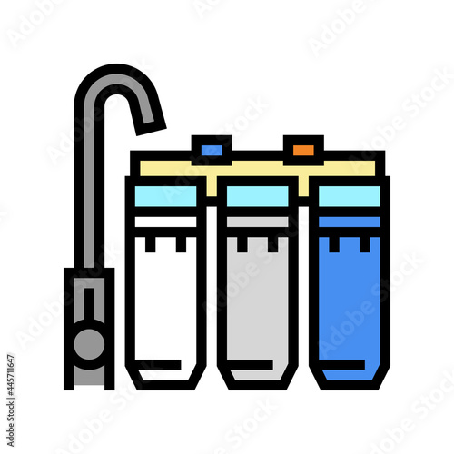 house water filter color icon vector. house water filter sign. isolated symbol illustration