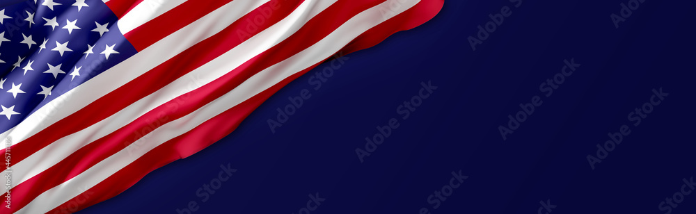 flag USA background design for independence, veterans, labor, memorial day. banner templates design. 3D illustration flag USA background design for independence, veterans, labor, memorial day. banner templates design. 3D illustration