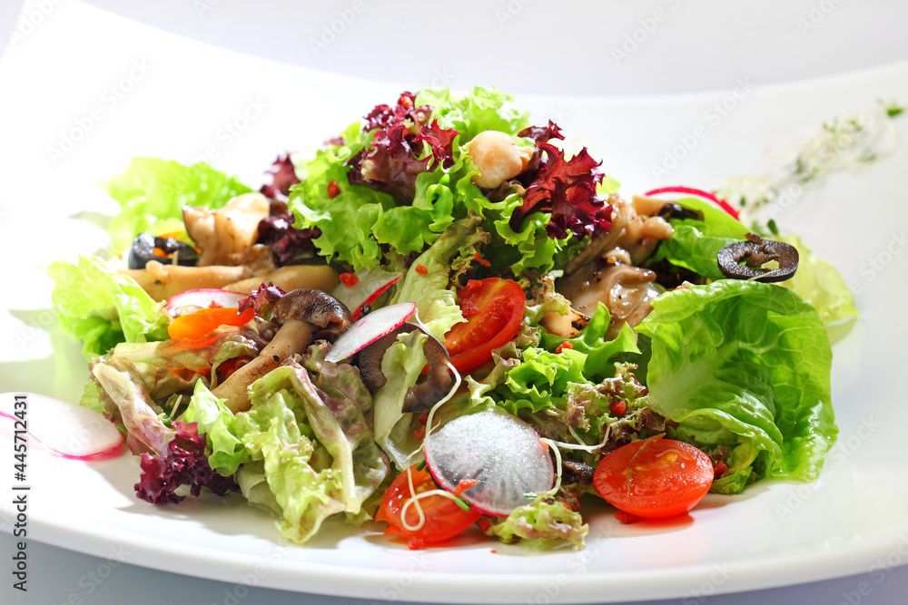 fresh raw salad vegetable with sauce dressing vegan western fast food menu fresh raw salad vegetable with sauce dressing vegan western fast food menu