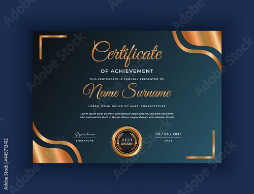 Creative and Modern Certificate of appreciation or diploma certificate or award certificates