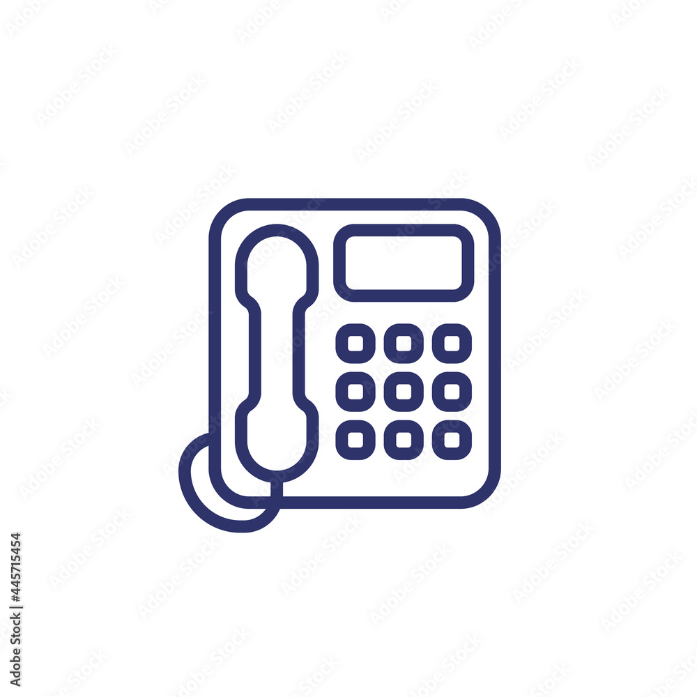voip phone line icon, vector voip phone line icon, vector