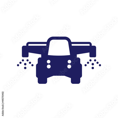 crop sprayer tractor, irrigation icon