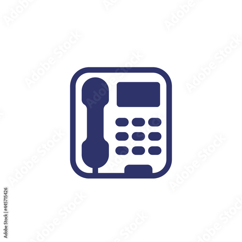 voip phone icon on white