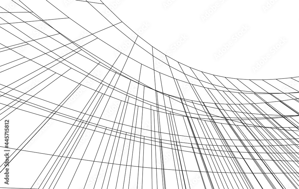 Modern architecture digital background 3d illustration Modern architecture digital background 3d illustration