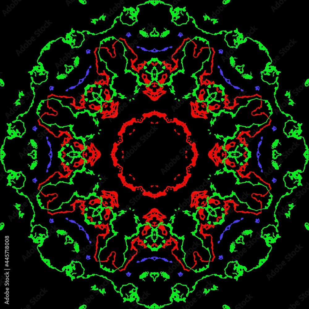 Colourful floral pattern illustration design. Colourful floral pattern illustration design.