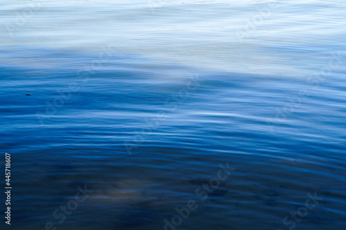 Quiet aquamarine water surface. Good for background and wallpaper