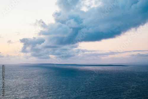 Fototapeta Naklejka Na Ścianę i Meble -  The Aran Islands seen from a distance