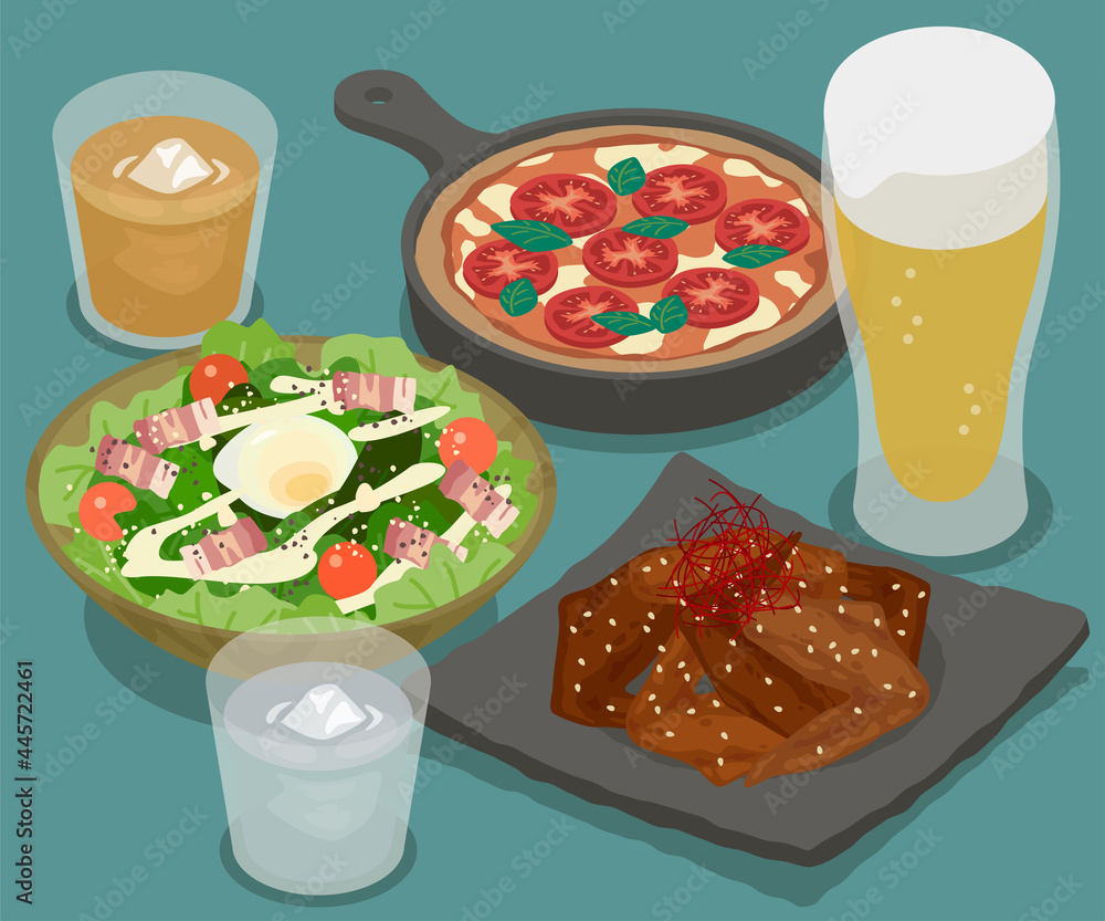 飲み会のベクターイラスト素材 Stock Vector Adobe Stock