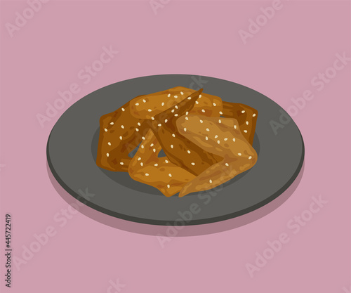 手羽先のベクターイラスト素材