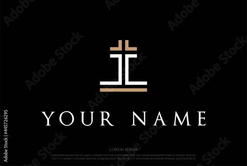 Luxury Initial Letter CC Christian Cross Religion Logo Design Vector