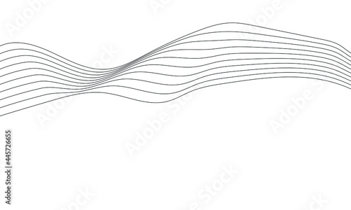 Abstract wave line vector background.