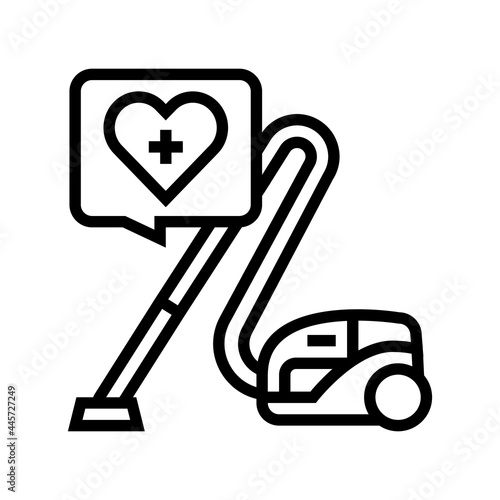 cleaning homecare service line icon vector. cleaning homecare service sign. isolated contour symbol black illustration