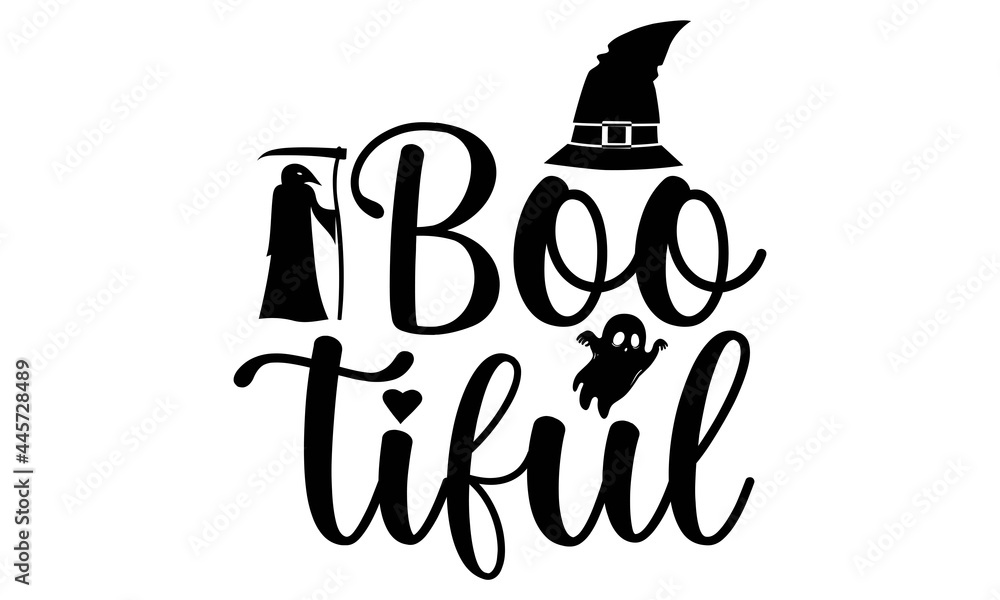 Boo tiful SVG, Halloween Bleach Stencil svg, Halloween Sleeve Stencil