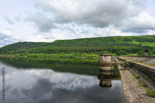 Ladybower reservoir wall