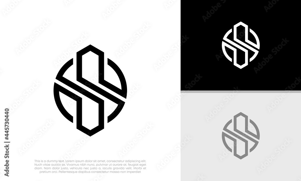 Abstract Initial logo vector. Initials S logo design. Innovative high tech logo template Abstract Initial logo vector. Initials S logo design. Innovative high tech logo template