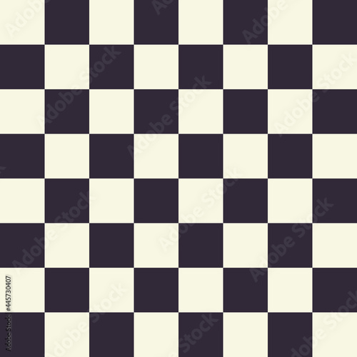 Seamless pattern chessboard. Vintage style black and white colors design background for wallpaper, wrapping, paper, fabric. Vector illustration.