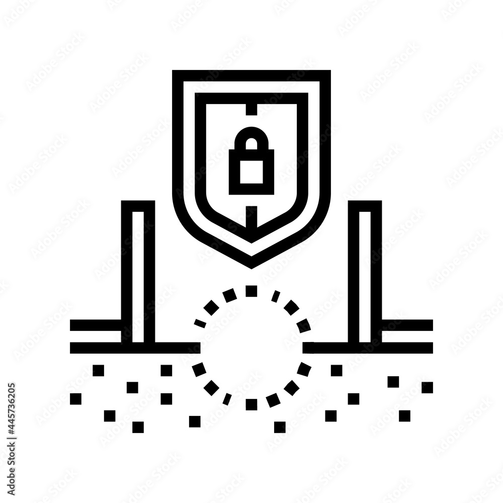 anti-corrosion work pipeline construction line icon vector. anti-corrosion work pipeline construction sign. isolated contour symbol black illustration anti-corrosion work pipeline construction line icon vector. anti-corrosion work pipeline construction sign. isolated contour symbol black illustration