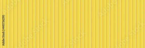 Galvanized sheet texture - Yellow colored painted Zinc wall , plate surface background pattern banner panorama. vector illustration