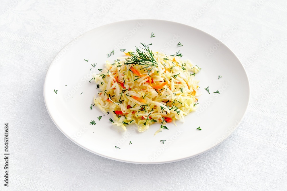 Сoleslaw with dill and olive oil Сoleslaw with dill and olive oil